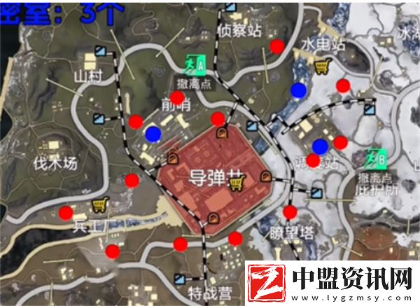 和平精英地鐵逃生冰河禁區(qū)打野點位置一覽