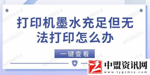 打印機(jī)墨水充足但無法打印怎么辦-5個(gè)方法快速解決