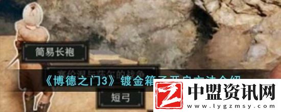 博德之門3鍍金箱子怎么開-博德之門3鍍金箱子打開方法